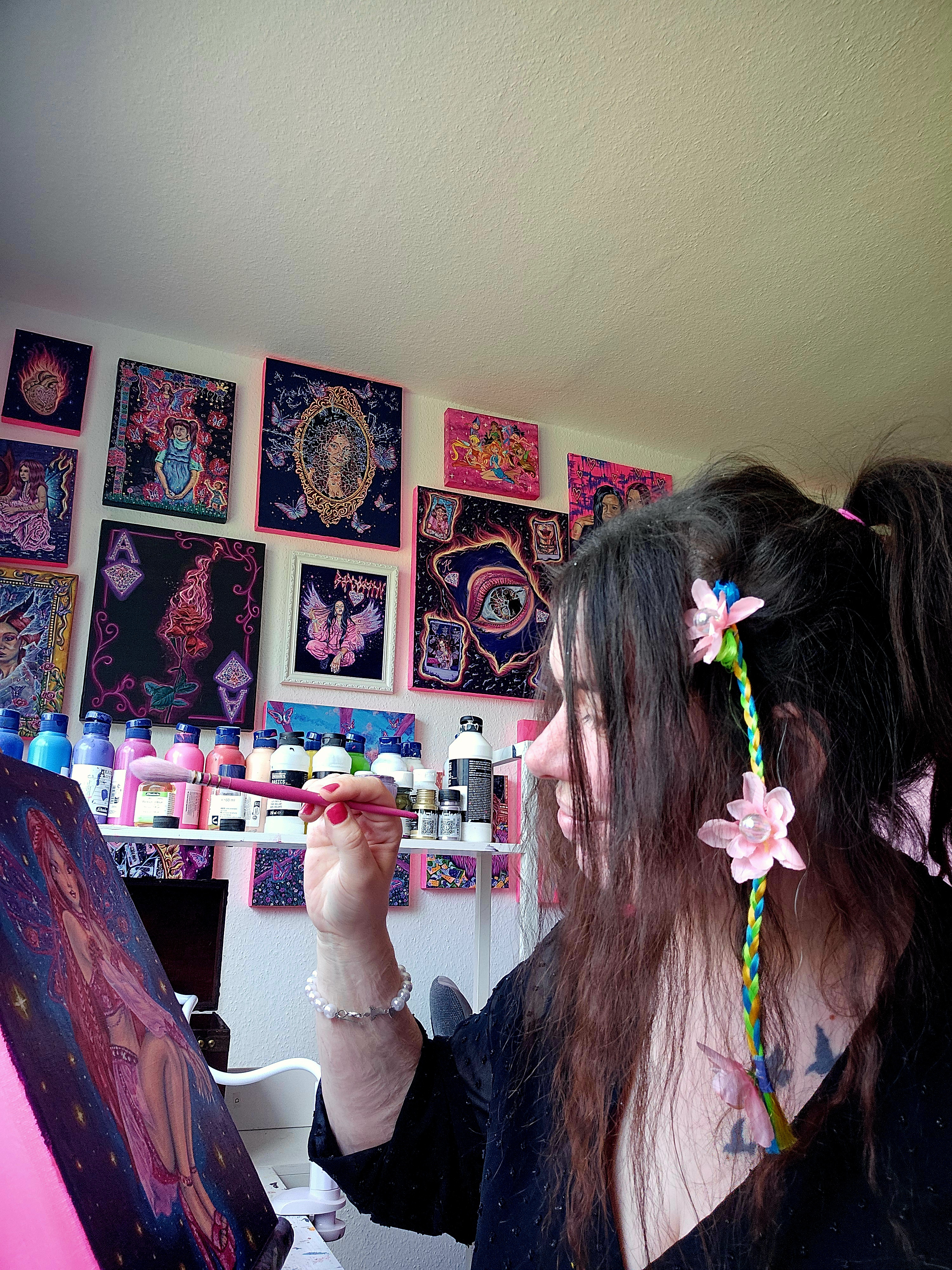 Denise Schlinsog in ihrem Atelier